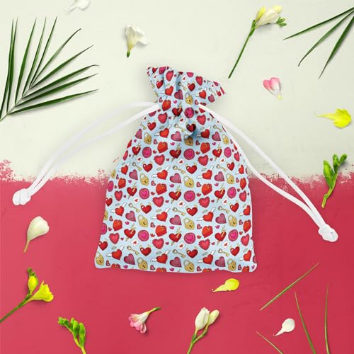 Image of ArtzFolio Valentine Love | Pouch Wrist Potli Bag | Bag for Weddings & Casual Parties
