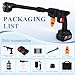 Cordless Pressure Washer with Batteries,960PSI Portable Power Washer,2-in-1 Nozzle, 5M Hose & Foam Cannon - High-Pressure Jet Wash for Car, Patio, Garden, Bike & Outdoor Cleaning