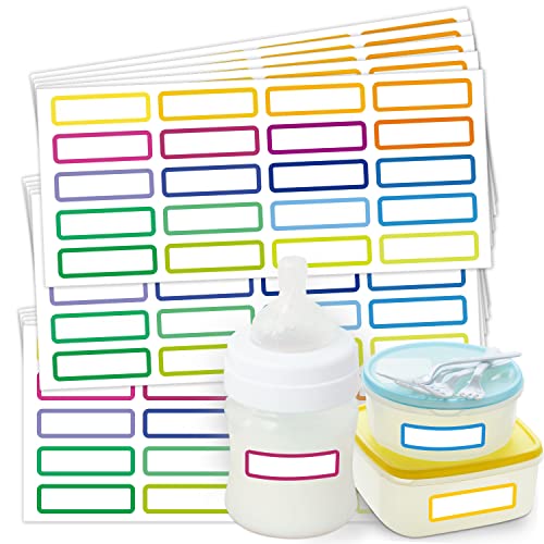 300Pcs Bottle Labels For Daycare,Waterproof Removable Name Labels, Self-Adhesive Waterproof Name Stickers For Kids, Baby, School Suppliers #TOP1