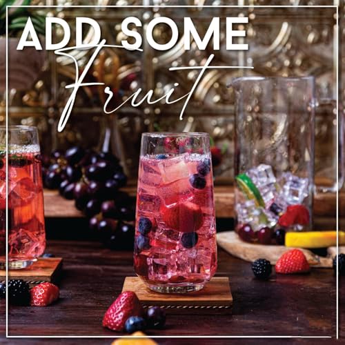 Image of bellemax 280 ML Juice Glass | Premium Crystal Clear Drinking Water Glasses | Elegant Long Tumbler Glasses for Juice, Mocktails, Cocktails, Soft Drinks & Daily Use (Set of 6)