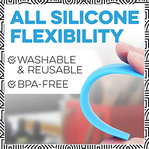 [6 Pack] Extra Long Silicone Squeegee For Screen Printing & Stencil Sheets - Diy Screen Print Squeegee - Rubber Squeegee Screen Printing - Diy Silk Screen Printing Squeegee - Chalk Paste & Ink Scraper #TOP4