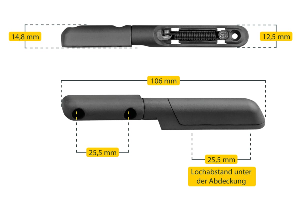 Schellenberg 70109 Zawias moskitiery aluminiowy, antracyt