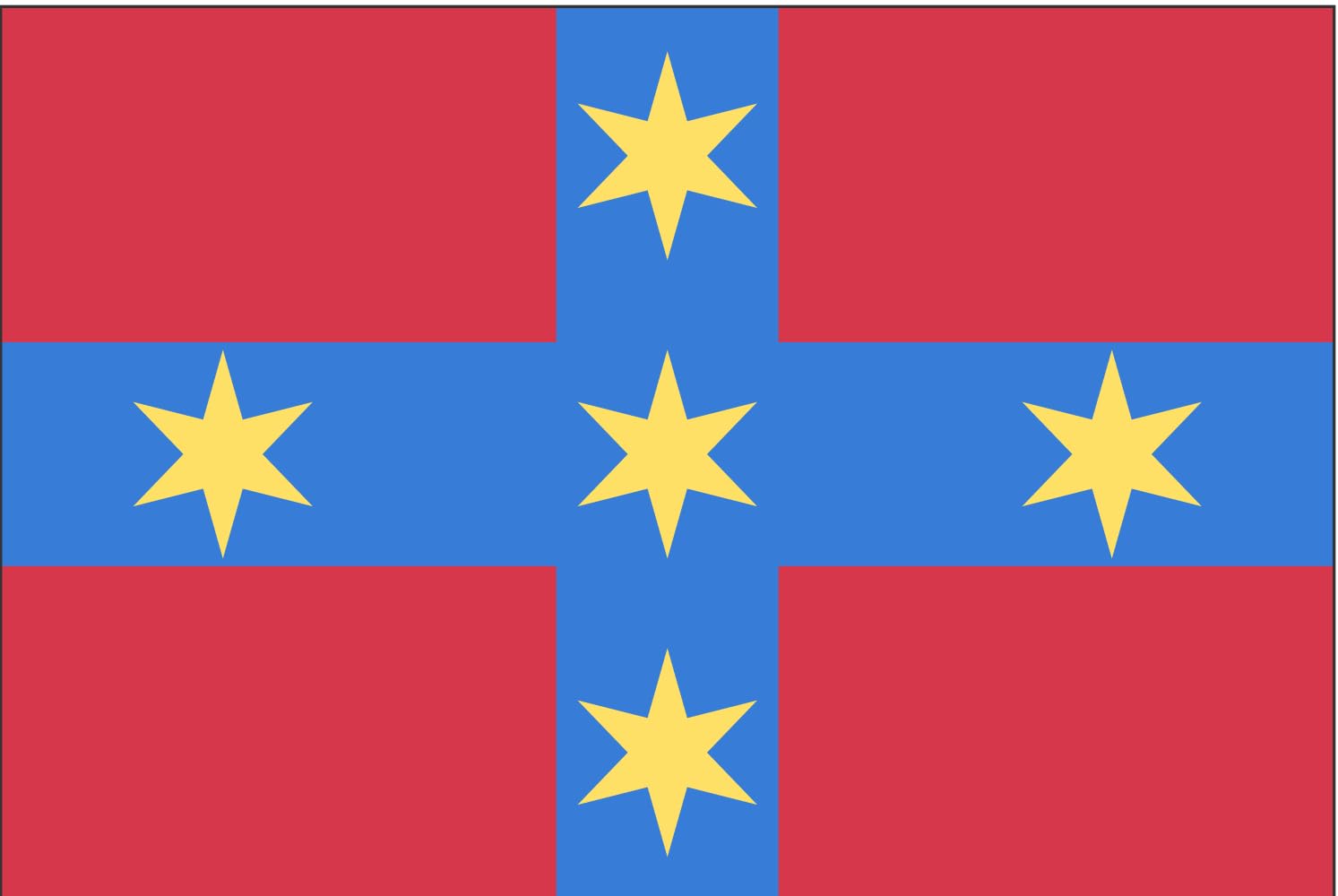 Drapeau Large Camporosso pour remplacer une vieille banniere usée lors des fetes locales