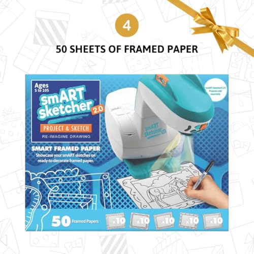 Image of Smart Sketcher 2.0 Drawing Projector Set, 4-in-1 Bundle with Jungle & Ocean Packs, 180+ Activities, Educational Art Toy, Birthday Gift for Kids 5+