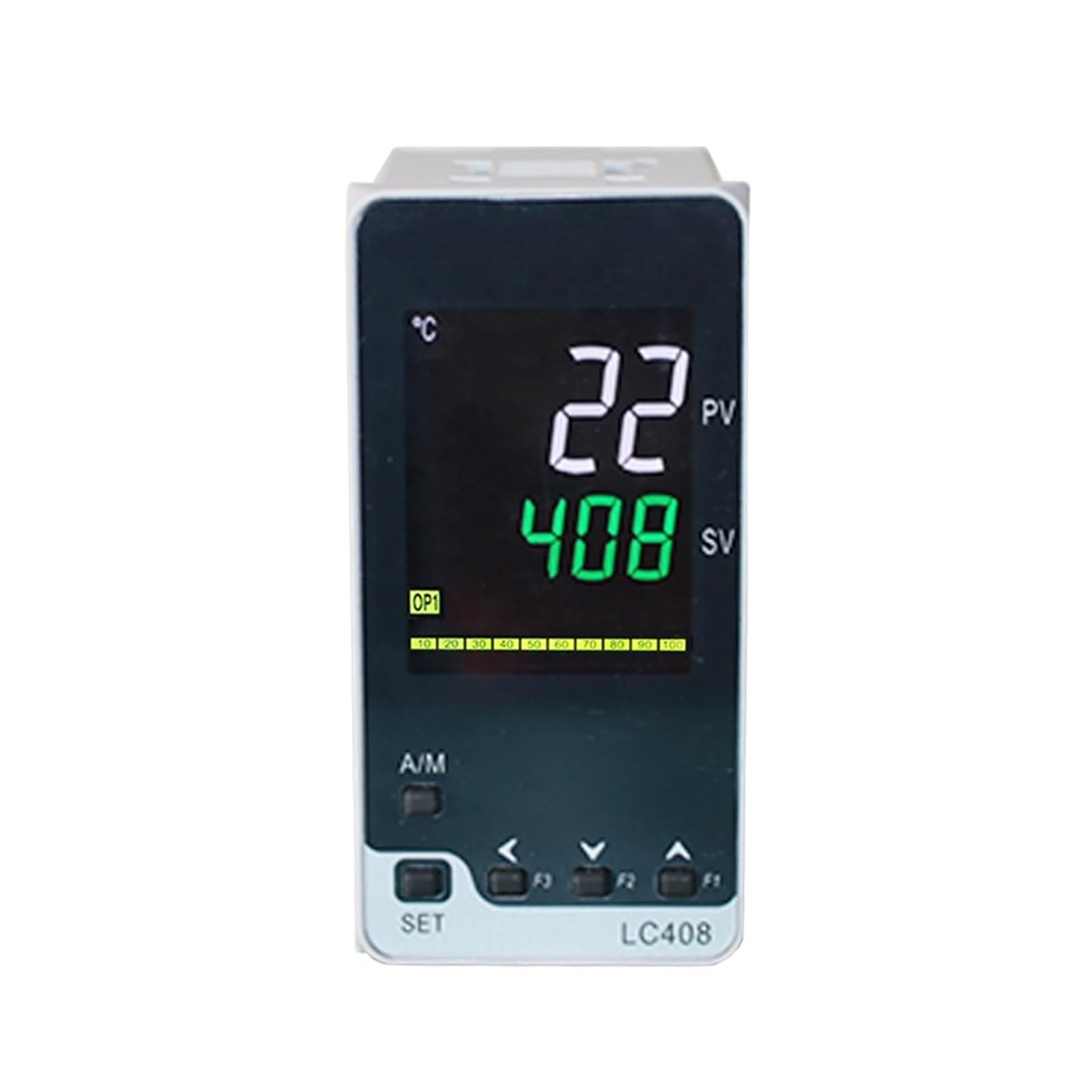 Contrôleur de température Contrôleur de température numérique pid LCD, entrée TC/RTD 48x96mm, avec minuterie SSR/Relais/Sortie 4-20mA/0-10V(0-10V Output 2alarms)