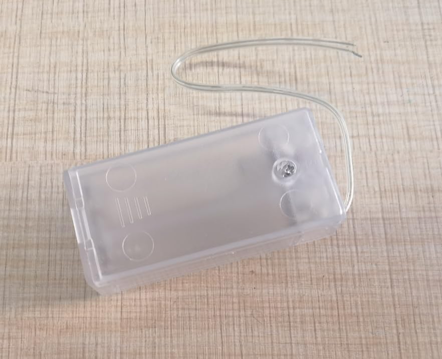 5/10pcs New 2 AA 3 AA Battery Holder Box Case with Switch and Screw White Color s462 (10pcs 2AA)