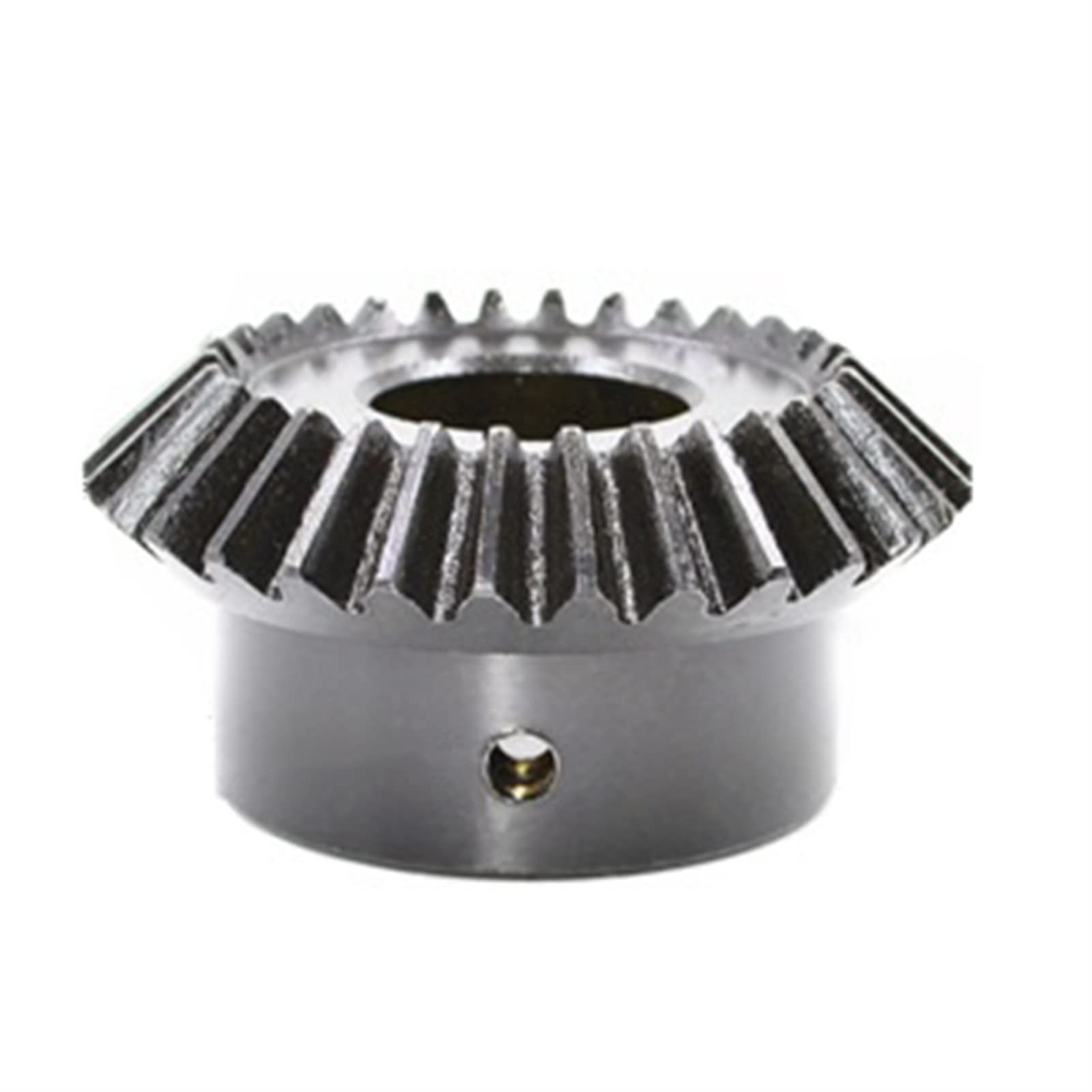 2 Stück 30T Kegelrad, 16–28 mm Innenloch, 2M Spiral-Schrägzahnrad for 90-Grad-Antrieb – langlebiges Stahlzahnrad for die Landwirtschaft(18mm bore 30 Teeth)