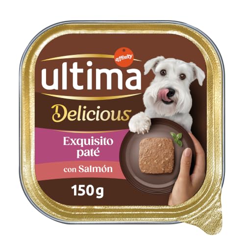 Ultima Fit & Delicious para Perros Mini paté en tarrina Sabor Salmón - Caja 22x150g