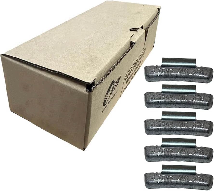Generic Uncoated MC Wheel Weights Lead Clip on Wheel Weights (1.00 oz - 50 Pack), Gray