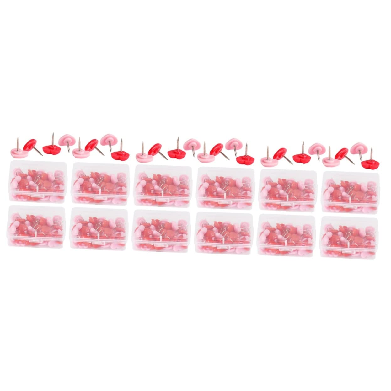 Chinchetas De Corcho Forma De Corazón Tachuelas De para Tablero De Anuncios Suministro De Oficina y Decoración De Pared