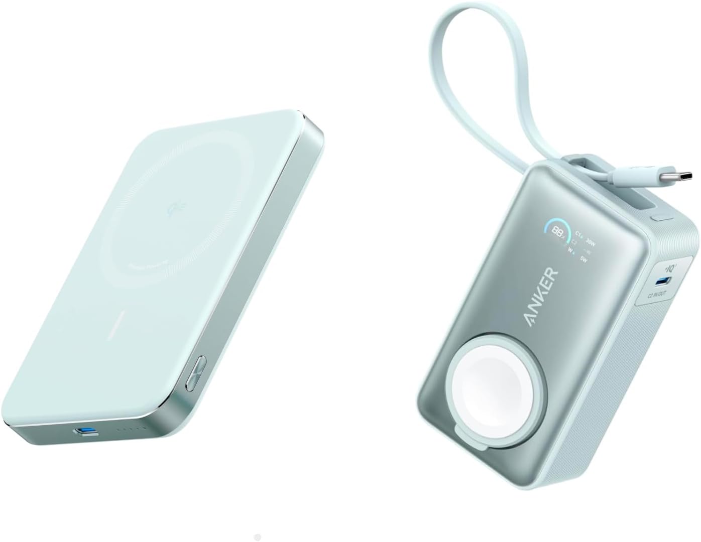 Anker MagGo Power Bank, Ultra-Slim 10,000mAh Magnetic Battery Pack MagGo Power Bank 10,000mAh Compact Battery Pack