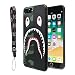 iPhone 7/8 Plus Shark Face Case Street Fashion: Luxury Flexible Durable Designer Protective TPU Cover/Bumper/Skin/Cushion with Wrist Strap only for 5.5" iPhone 7 Plus/8 Plus (Half Camo)