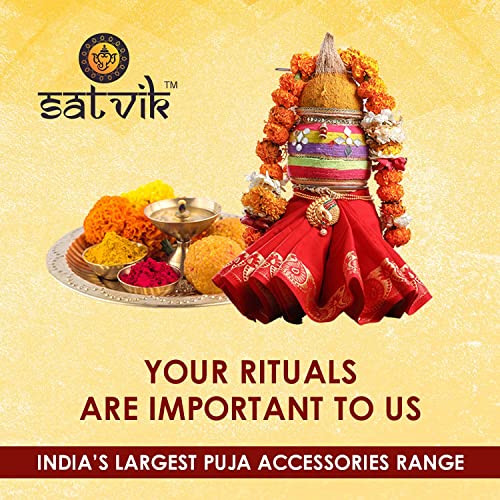 Image of SATVIK Set of 4 - Pure Brass Kuber Diya Oil Lamp for Pooja Home Temple Decor Small Brass Diya for Festival Prayer Diwali Decoration Traditional Metal Lamp