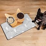 Dog Food Mats for Floors Absorbent, Pet Cat Food Mat - Quick Dry Dog Bowl Mats for Food and Water, Eco-Friendly Boho Pet Supplies 12" x 20" - Image 7