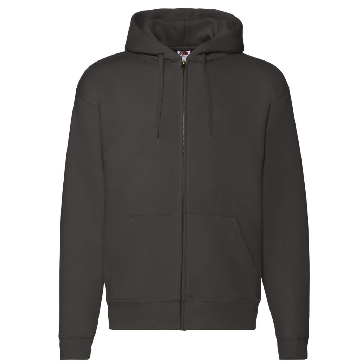 Fruit Of The Loom Zip Through Hoodie - Grey - XL - Jersey