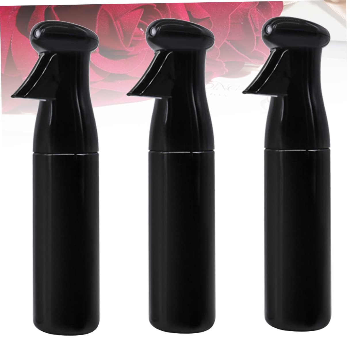3 Stück Handdrucksprühflasche aus Nachfüllbare Sprühflasche mit Großer Kapazität für Salon Garten und Zuhause Elegantem Schwarz Langlebig und