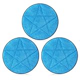 Tioncy 3 Pcs 13 Inches Microfiber Carpet Bonnet Scrubber Brush Carpet Bonnets Pads Mopping Buffing Pad Commercial Grade Rug Scrubber Abrasion and Absorbency Replacement Supplies