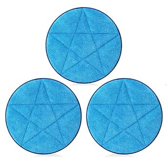 Tioncy 3-Pack 13-Inch Commercial Microfiber Carpet Bonnet for Mopping and Buffing