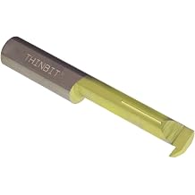 THINBIT RT81CLC MICROBIT TiN Coated Solid Carbide Reverse Profiling Tool, .500" Minimum bore, 1.750" Reach, Heavy Duty Elliptical Neck with .157" Projection and 1/2" Shank