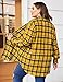 IN'VOLAND Women's Classic Fit Long-Sleeve Lightweight Plaid Flannel Shirt Essentials 22 Plus
