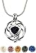 Julie Wang Lava Stone Celtic knot Minimalist Essential Oil Diffuser Necklace Antique Silver Aromatherapy Necklace Jewelry