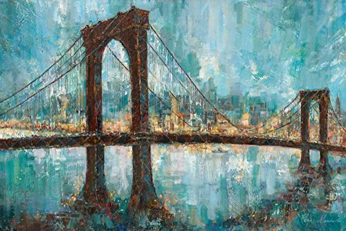 Impression art toile enroulée Manhattan Manning Ruane affiche paysage grand cadre 148x98