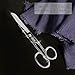 Newness Fabric Scissors, Heavy Duty All Metal Stainless Steel Craft Scissors, Multi-Purpose Professional Sharp Shears for Tailor Dressmaker Craft Cutting Cloth Leather Canvas Denim Paper, 7.24 Inch