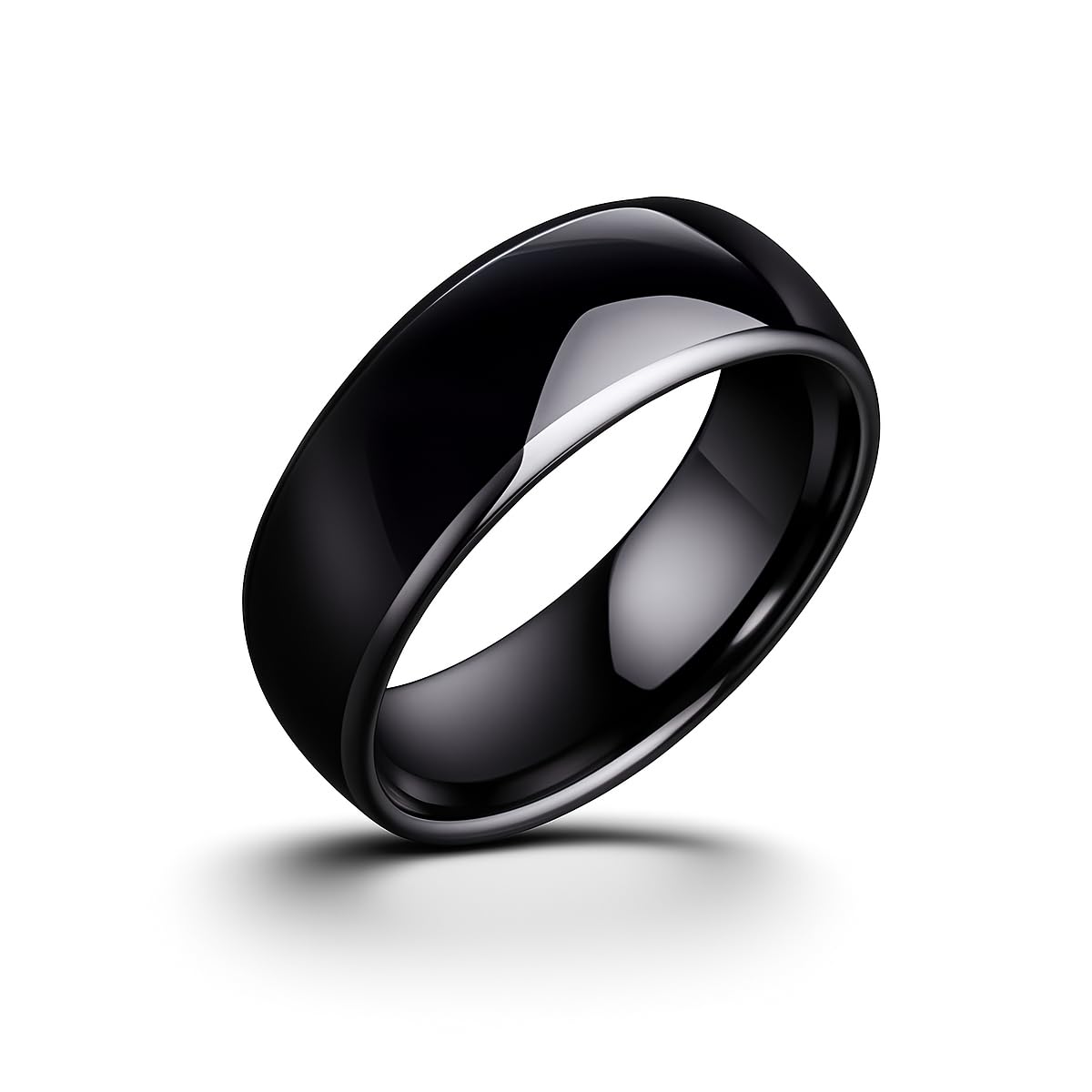 Keysy Rewritable RFID Ring 125kHz T5577 for Access-Control (Black, 6)