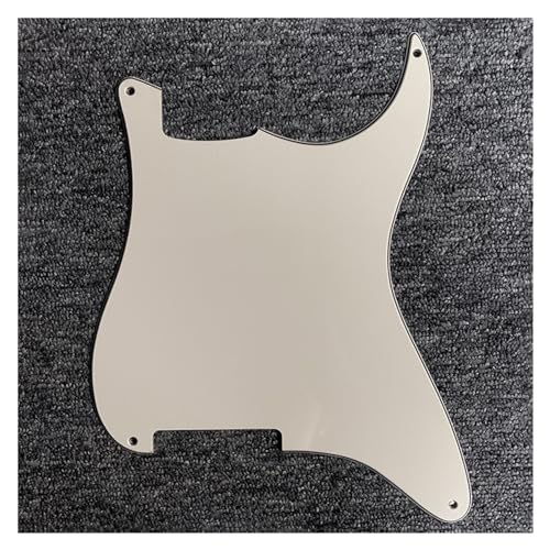 ピックガード SSH HSH ST SQエレキギター用大型アルミホイルピックガードDIYオープニングに最適(White B)