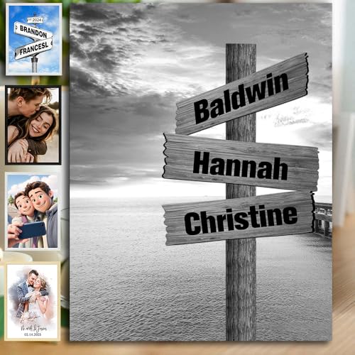 Custom Canvas Vintage Street Signs Customized Crossroads Street Sign Name ...