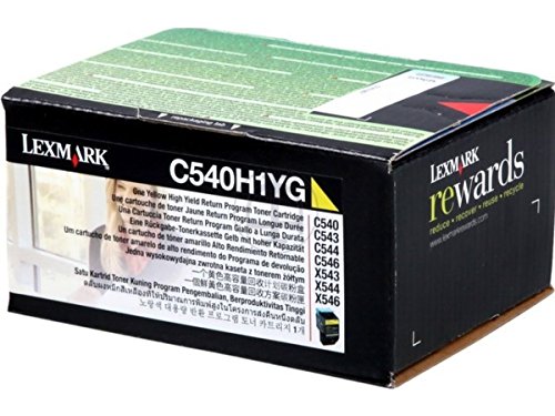 Toner yellow Lexmark X 548 DE C540H1YG cartouche laser jaune imprimante de bureau