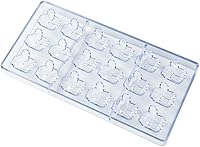 Vista 2 de Moldes para caramelos de 10.8 x 5.3 pulgadas de Pastry Tek, 10 moldes de chocolate Thumbs Up - 18 cavidades, moldes de postre de policarbonato