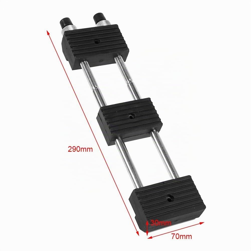 Yosoo Support de Pierre à aiguiser Base de Pierre affûtage Professionnel à Levier antidérapant Aiguisage Base en Fer forgé et Silicone chromés 29 * 7 * 3cm
