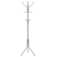 SONGMICS Appendiabiti da Terra, Attaccapanni Autoportante in Metallo