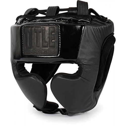 TITLE BLACK Training Headgear, Black, Regular