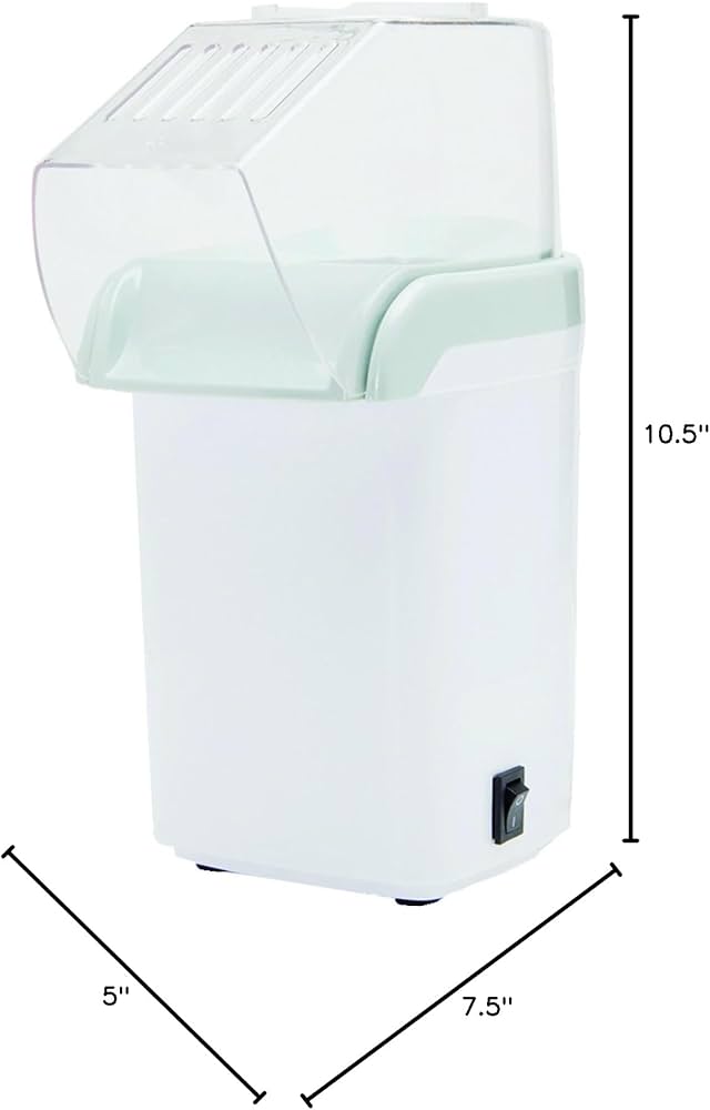 Amazon.com: Brentwood PC-486W 8-Cup Hot Air Popcorn Maker, White