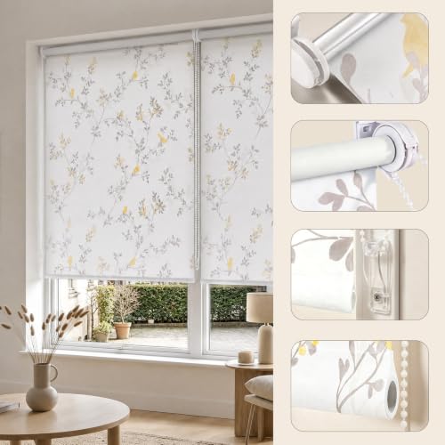 Sekey Verdunkelungsrollo ohne Bohren Verdunkelnd Seitenzugrollo 105x130cm – Ansicht 6