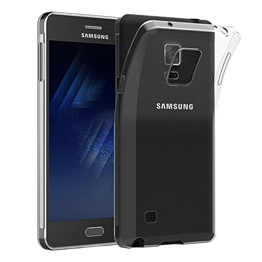 MaiJin Case for Samsung Galaxy Note 4 (5.7 inch) Soft TPU Rubber Gel Bumper Transparent Back Cover