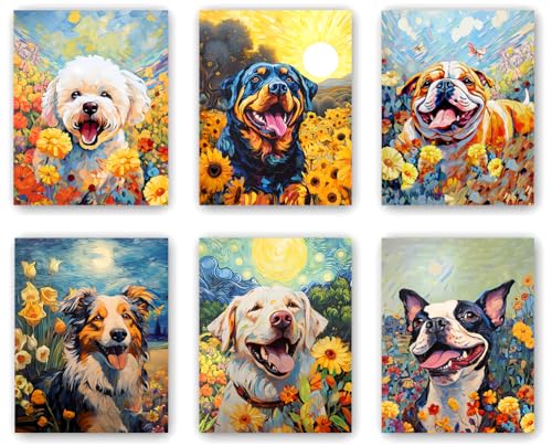 DXOAGXQ Dog Canvas Wall Art