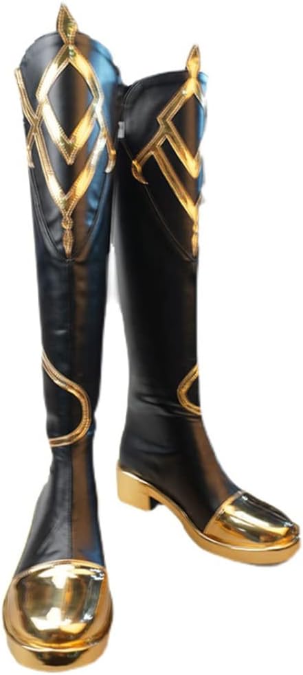 Genshin Impact Cosplay Costume Traveler Lumine Aether Cosplay Shoes Women Men Halloween Boots Game