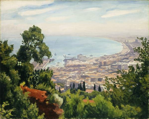 EfeMir Affiche Vintage Toile Murale Art Photos De célèbres tableaux la Baie d'Alger d'Albert Marquet pour les décorations pour la maison 60x90cm