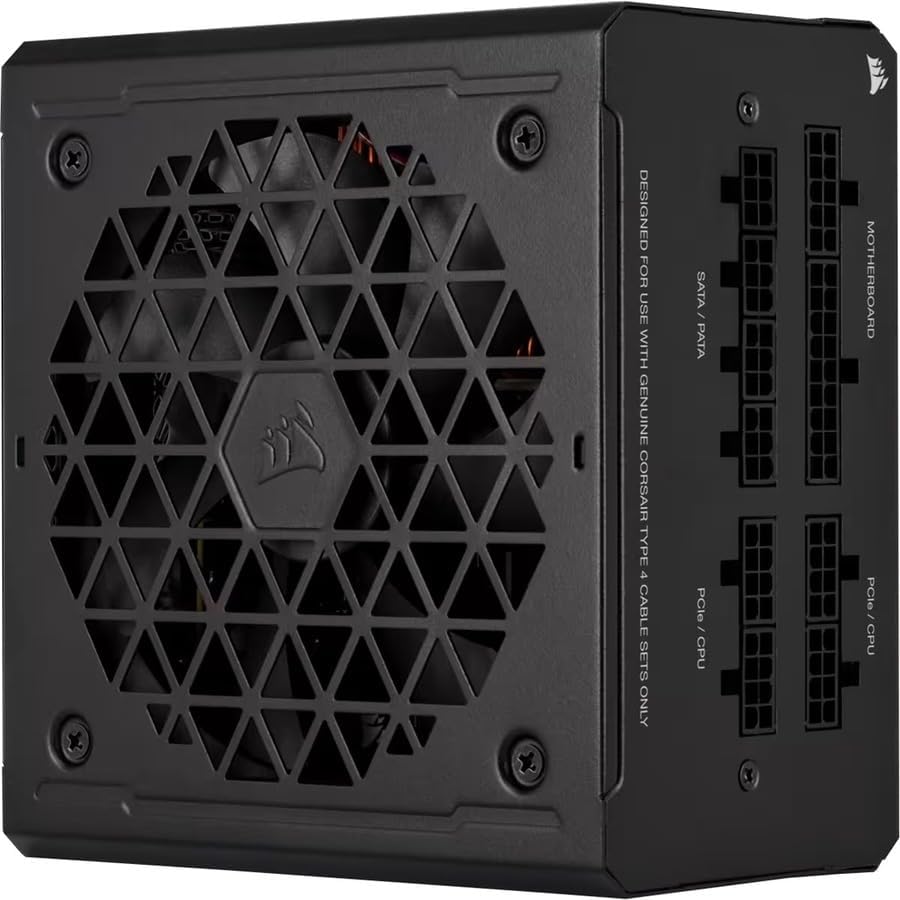 Corsair RM750e (2023) Fully Modular Low-Noise Power Supply - ATX 3.1 & PCIe 5.1 Compliant - 105°C-Rated Capacitors - 80 Plus Gold Efficiency - Modern Standby Support - Black - 7