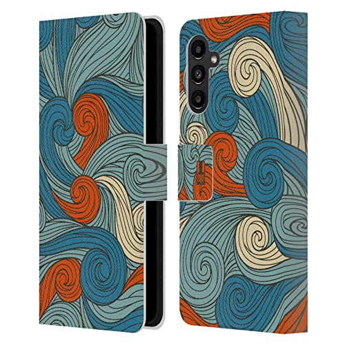 Carcasa Samsung A13 5G elegante funda de cuero con soporte para ver vídeos cómodamente