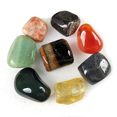 Image of Reiki Crystal Products Certified Natural Crystal Tumble Stone Kit | Multiple Crystal Stone Sets for Meditation, Reiki, Chakra & Spiritual Practices
