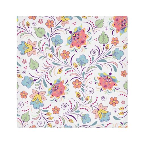 Servilletas de Tela Color Floral Set x6 20x20 in miniatura 1