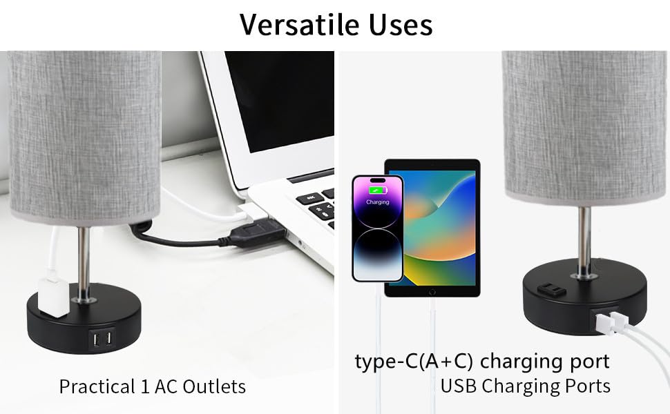 Lampe De Bureau LED Sans Fil DuBom - 3 Luminosités, Contrôle Tactile - 3600mAh - Blanc