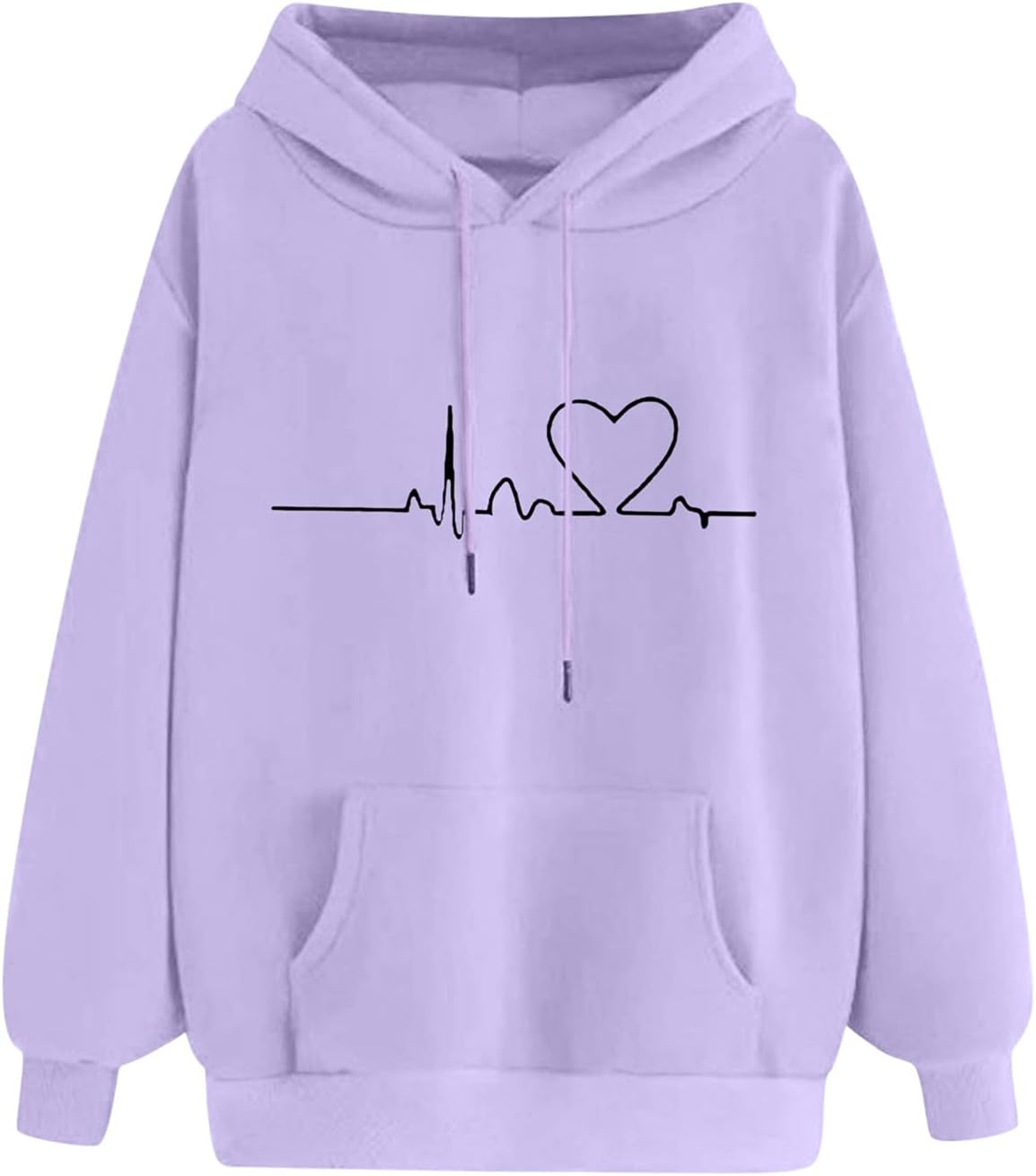 Oversized Sweatshirt Women Plus Size Sleeved Long Hoodie Pullover Print Casual Women's Sweatshirt Top Tops Women's Blouse Plus Size Holiday Clothes Lightweight Sweatshirt Women