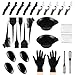 Produktbild Haarfarbe Werkzeug 30 Teile Professionelle Haar Färben Färbung Set mit Haarfärbepinsel Haarspangen Handschuh Färbeschale Ohrbedeckung Mischspatel für DIY Salon