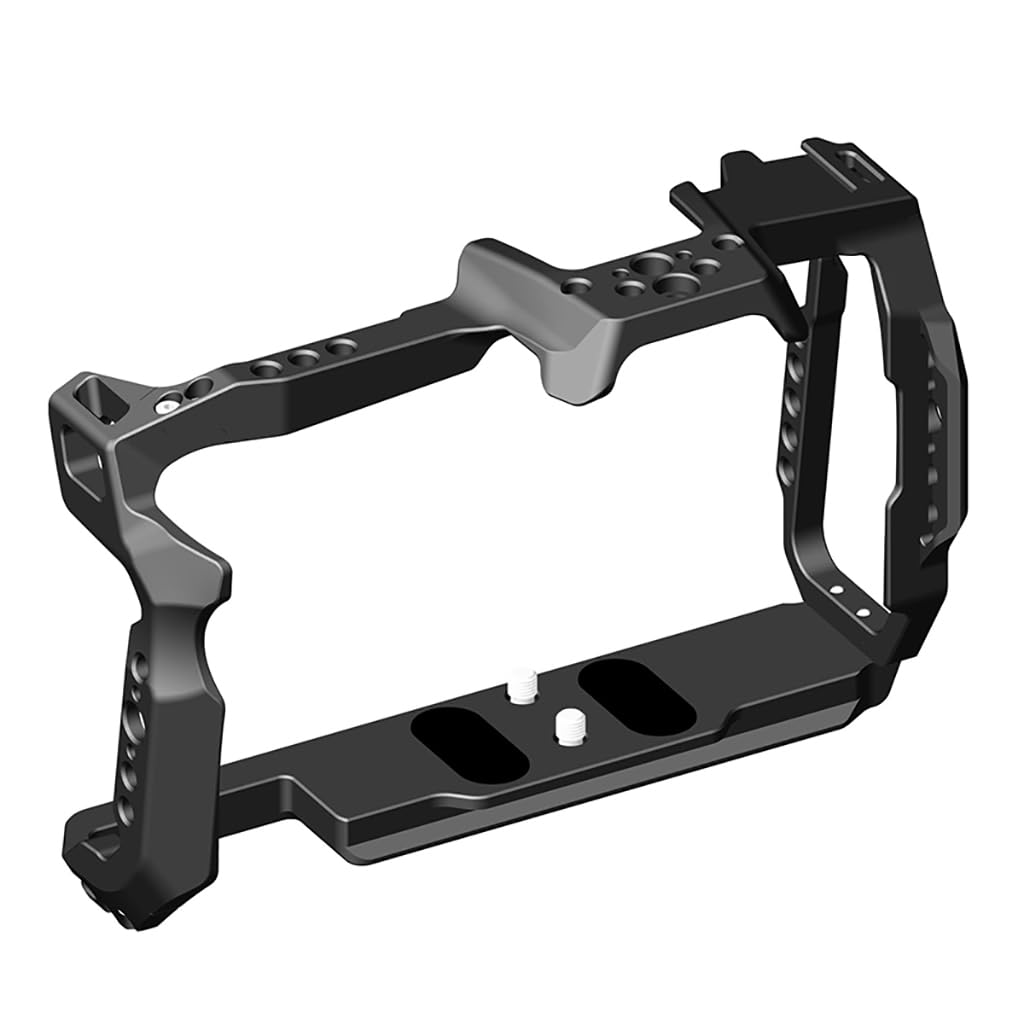 Full Camera Cage for BMPCC 6K Pro for Blackmagic Pocket Cinema Cold Shoe Mount Aluminum Alloy Protective Frame