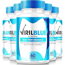 5 Pack VirilBlue Capsules for Men, Viril Blue Male Supplement, All-Natural Formula to Support Performance and Confidence, Premium Nutrition for Overall Health, Official Pills Review 300 Capsules
